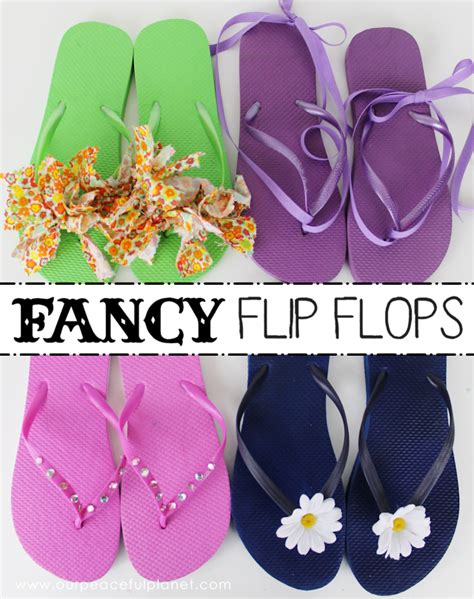 Fancy Diy Flip Flops Glam Them Up