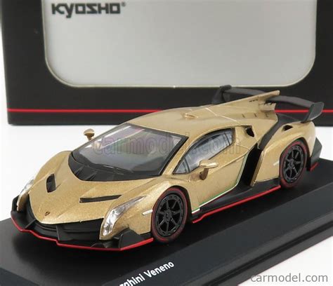 Gold Kyosho 164 Lamborghini Veneno Diecast Model Cars Trucks And Vans