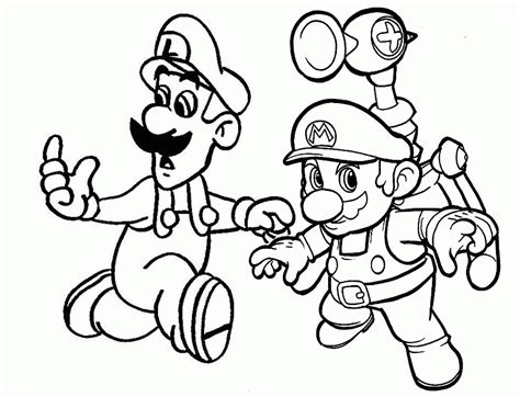 Super Mario Brothers Coloring Pages Coloring Home