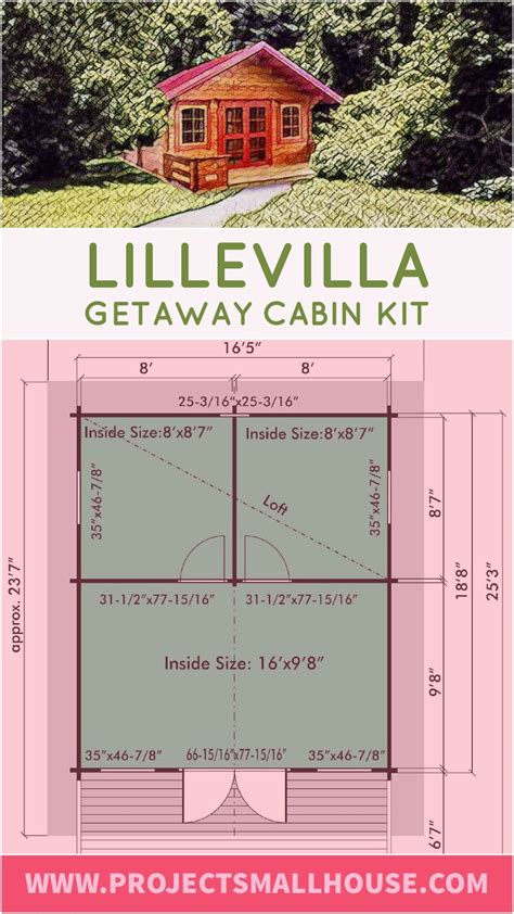 Lillevilla Getaway Cabin Kit Imported By Allwood Getaway Cabins