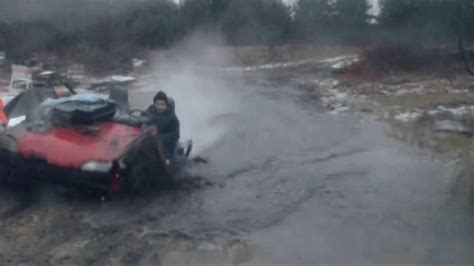 Redneck Car Driving Through Water And Mud April 2013 Youtube