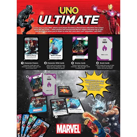 Marvel Uno Ultimate Card Game Entertainment Earth