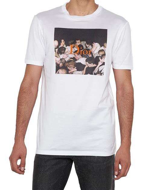 Dior Homme Dior Homme T Shirt White Mens Short Sleeve T Shirts