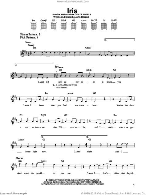 1,437,960 views, added to favorites 40,997 times. Dolls - Iris for guitar solo (chords) interactive sheet music