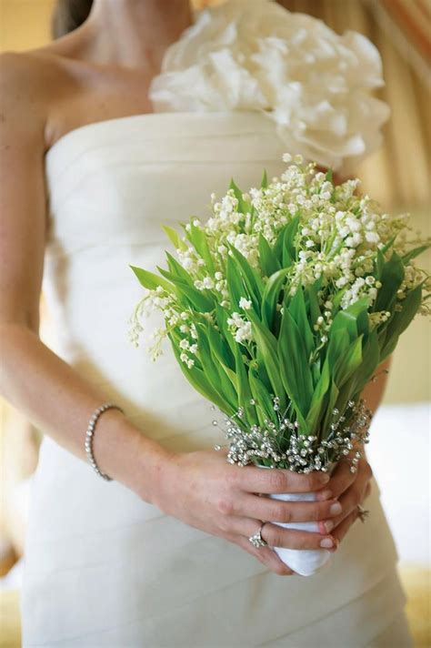 Bouquets Photos Lily Of The Valley Bridal Bouquet Silver Beads