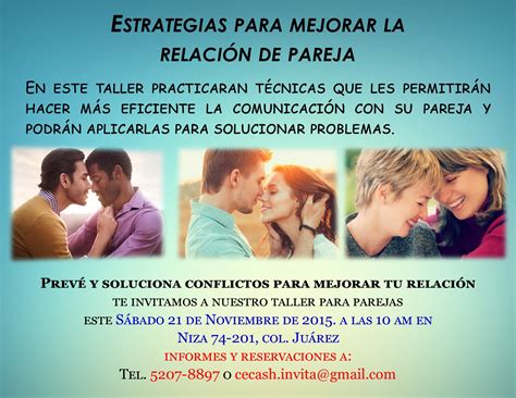 Taller Estrategias Para Mejorar La Relación De Pareja Entre Hombres