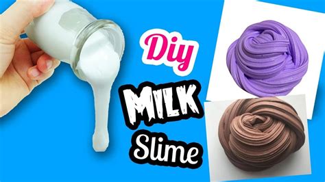 3 Diy😃como Fazer Slime Fluffy Milk Sem Espuma De Barbear😃tem Slime Sem