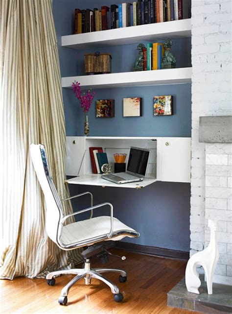 28 White Small Home Office Ideas | HomeMydesign