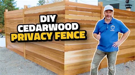 How To Build A Cedar Fence YouTube
