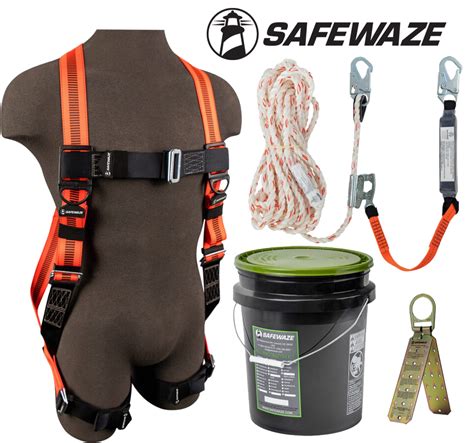 The Brushman Safewaze Fall Protection Kit Roofers Kit