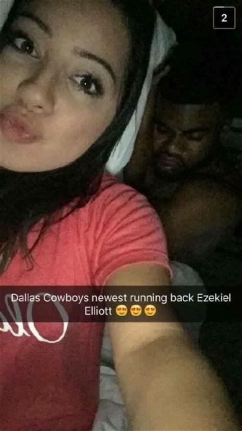 Ezekiel Elliotts Gf Doesnt Seem Bothered By Ig Model Snapchatting Him In Bed Total Pro Sports