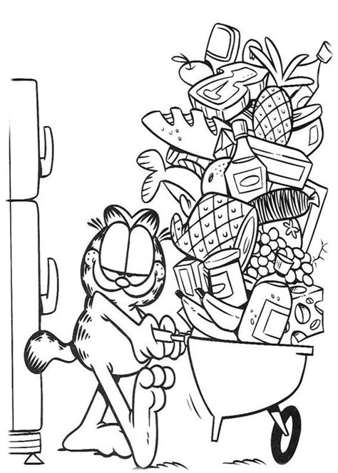 Garfield The Magician Coloring Page Netart Cartoon Coloring Pages The