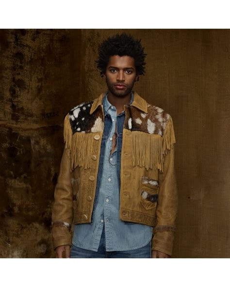 Denim And Supply Ralph Lauren Leather Fringe Jacket In Natural For Men Lyst