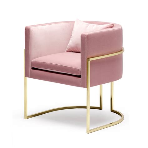 Pink And Gold Chair Ultra Glam Modern Gold Leaf And Hot Pink Velvet