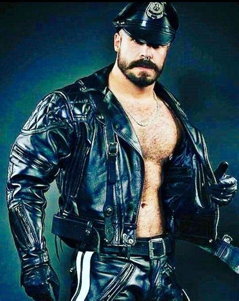 Pin On Leather Hunks In Full Leather