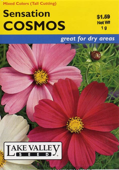 Lake Valley 493 Cosmos Sensation Mix Vp Seed Packet