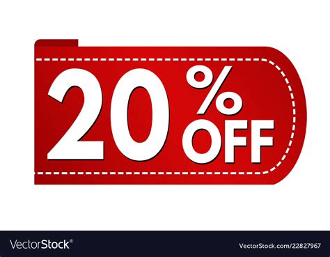 Special Offer 20 Off Banner Design Royalty Free Vector Image