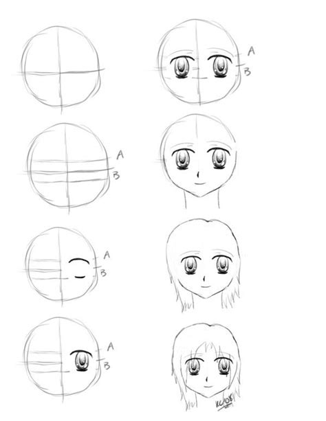How To Draw Face Anime Anime Drawings For Beginners