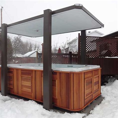 The Covana Automatic Cover And Gazebo Spring Dance Hot Tubs