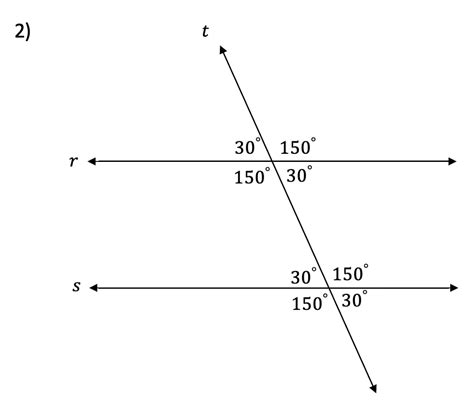 Transversals And Parallel Lines Geometry Math Lessons