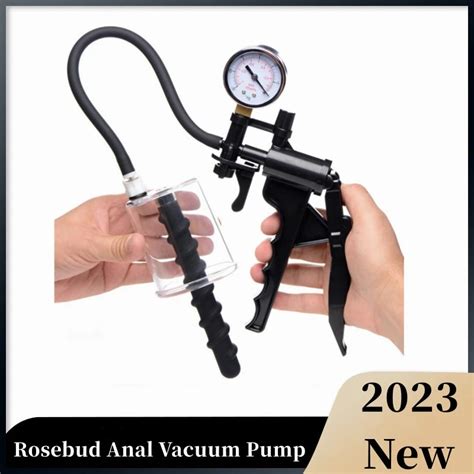 anal pump manual rosebud pump vacuum sucking massage prostate stimulator buttblug masturbator