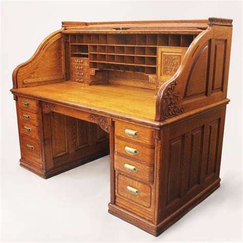 This Phenomenal Roll Top Desk Was Made By The A Petersen And Co Of