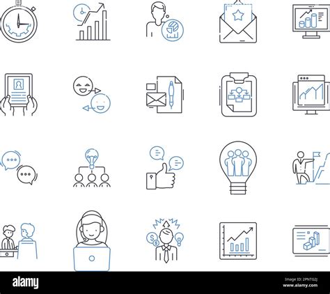 Risk Management And Mitigation Line Icons Collection Insurance
