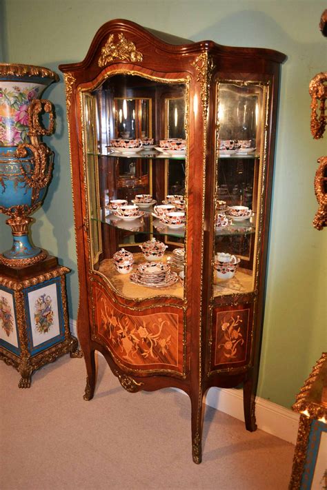 Regent Antiques Display Cabinets Vintage French Inlaid Display