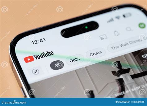 Watching Youtube Video On Iphone 14 Pro Editorial Photo Image Of