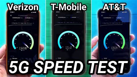 IPhone G Speed Test Verizon Vs T Mobile Vs AT T YouTube