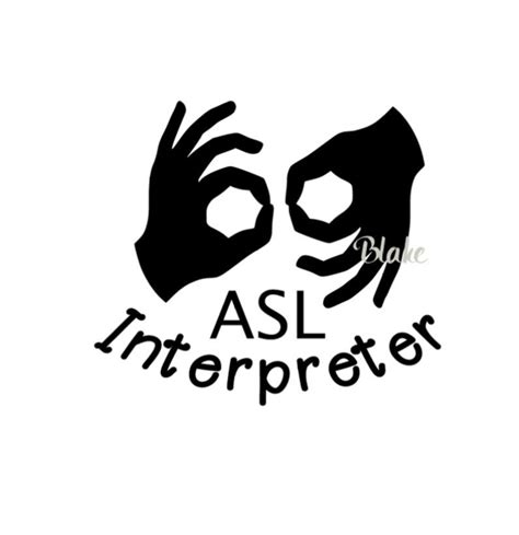 Asl Interpreter Svg Sign Language Svg American Sign Language Etsy