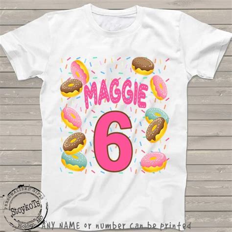 Donut Birthday Shirt Donut Party Shirt T Shirt For Girls Etsy
