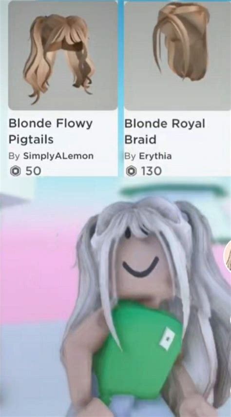 Hair Combo 2 In 2021 Coding Clothes Roblox Pigtail Braids