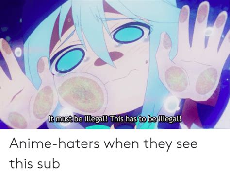 It Must Be Illegal This Has To Be Illegal Anime Haters When They See
