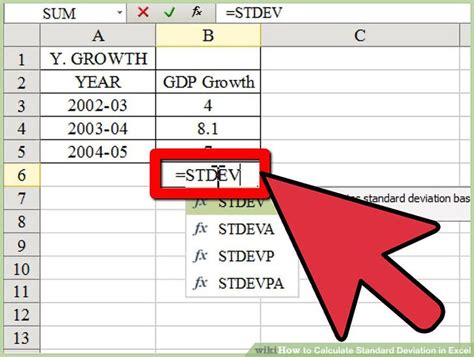 How To Calculate Standard Deviation In Excel 10 Steps
