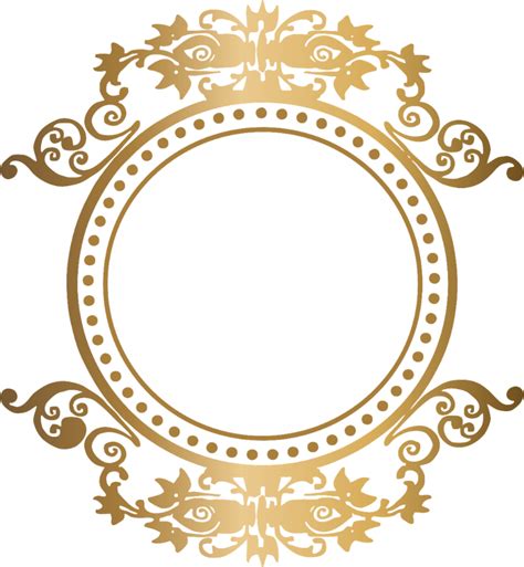 Download Moldura Arabesco Logomarca Brasão Dourado Monograma Dourado