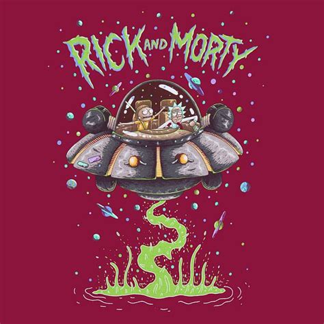 Rick And Morty Spaceship Tee Rick And Morty Poster Rick And Morty