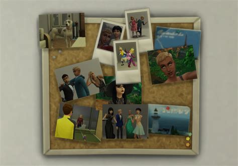 Mod The Sims Photos Overhaul Get Rid Of Frame Pin To Corkboard