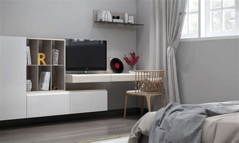 When it comes to decorating a small bedroom, first and foremost, it's important to remember that the layout is everything. Bedroom TV unit | Interior Design Ideas