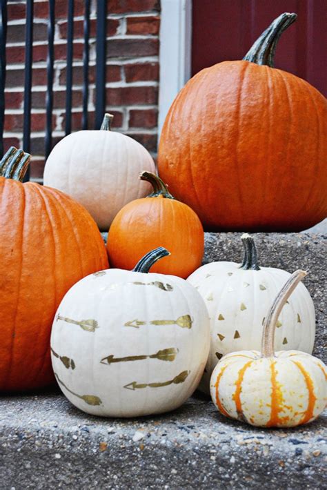 Diy Gold Embossed Pumpkins A Joyful Riot