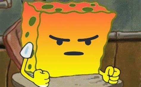 Angry patrick delicious sponge bob and patrick spongebob. Spongebob Angry Facebook React Face | Meme Generator