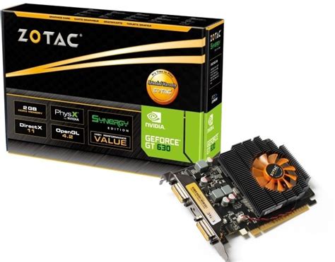 Game ready drivers provide the best possible gaming experience for all major new releases, including virtual reality games. Zotac NVIDIA GeForce GT 630 Synergy Edition 2 GB DDR3 ...