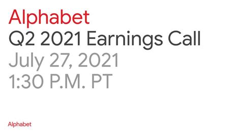 As we previously announced in april 2021, the alphabet board. Alphabet Q2 2021 Earnings Call - YouTube