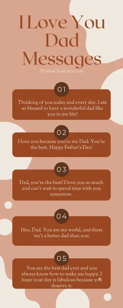49 Love Messages For Dad I Love You Dad Messages