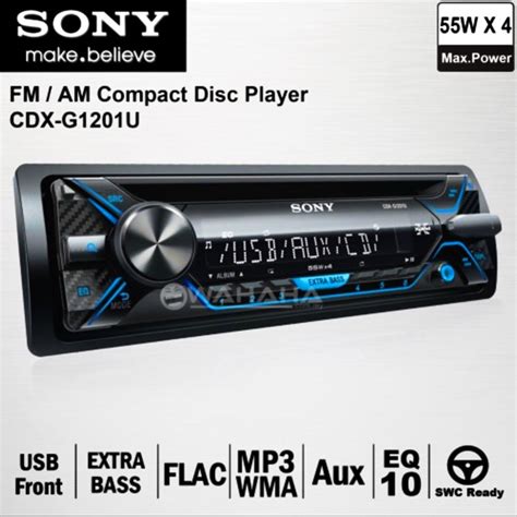 Sony Cdx G1200u Cd Usb Aux In Car Radio Stereo Receiver Player Shopee