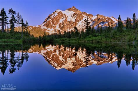 Mount Shuksan At Picture Lake North Cascades National Park Washington