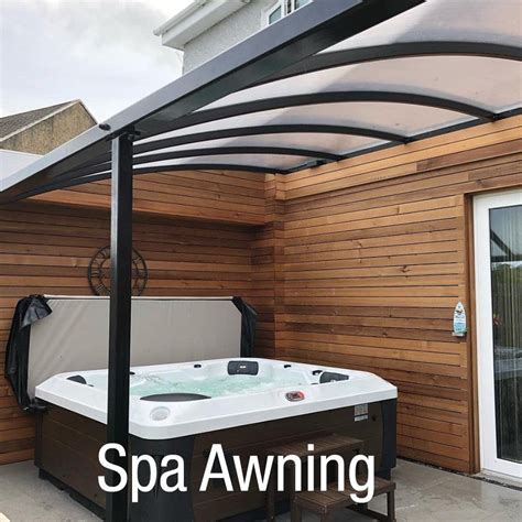 A Stylish Purpose Built Awning Provides Protection From The Elements Overhead Translucent Roof