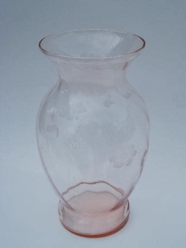 vintage rose colored glass vases munimoro gob pe