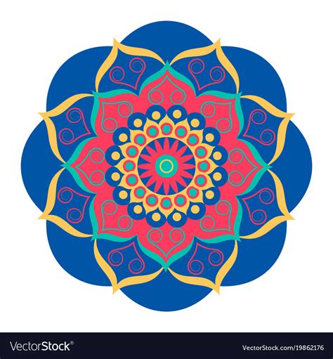 Decorative Colored Mandala Royalty Free Vector Image
