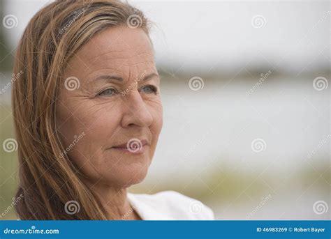 Attractive Confident Mature Single Woman Stock Image Image Of Active